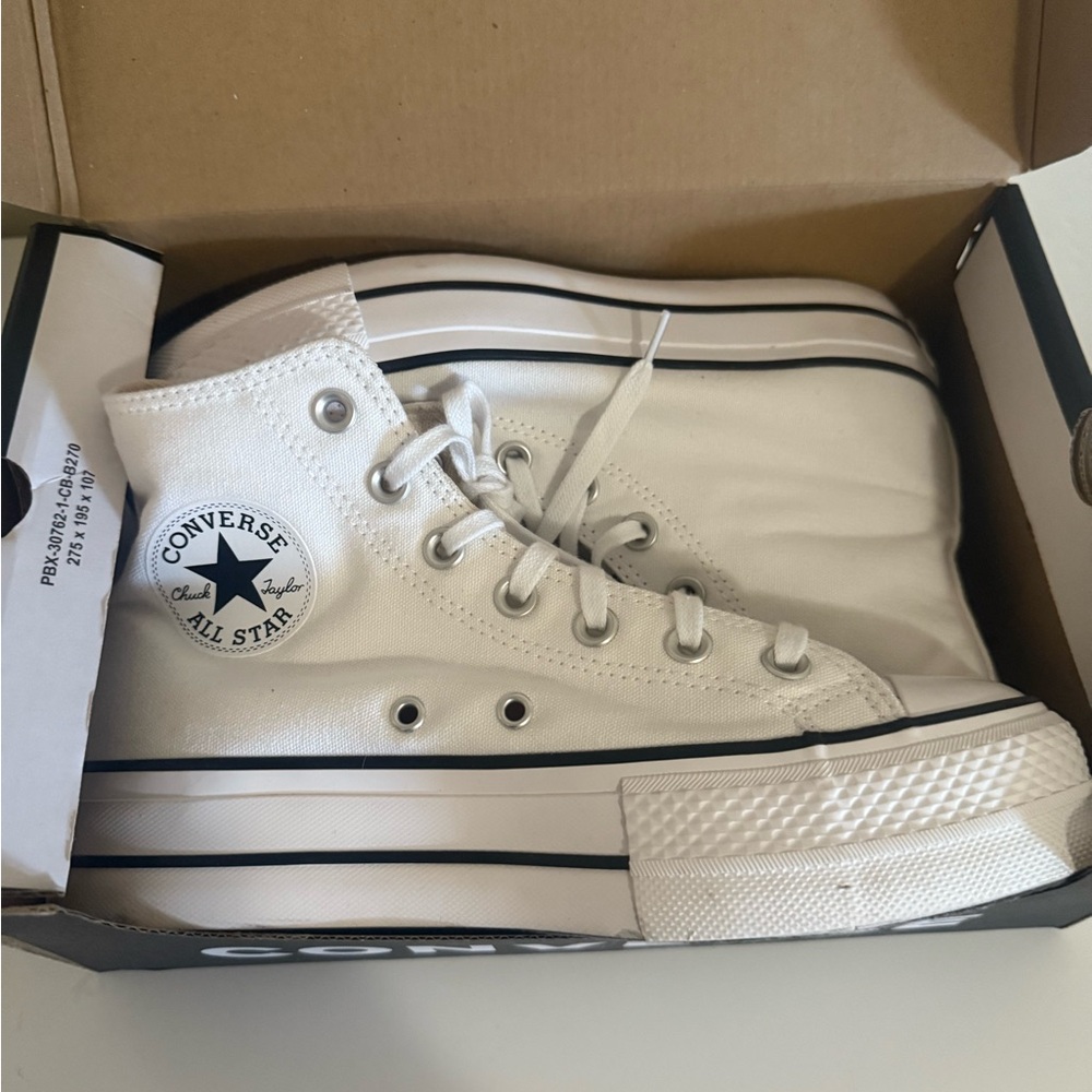 Converse All Star White Canvas High-Tops